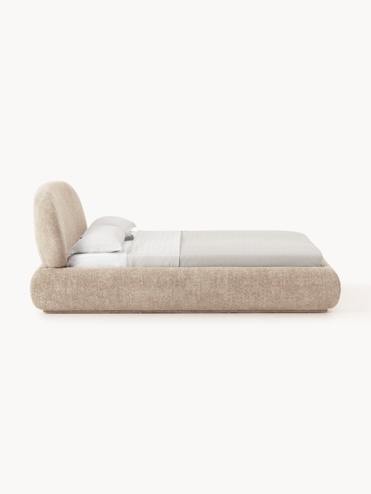 Albrisa Teddy Bouclé Upholstered Bed