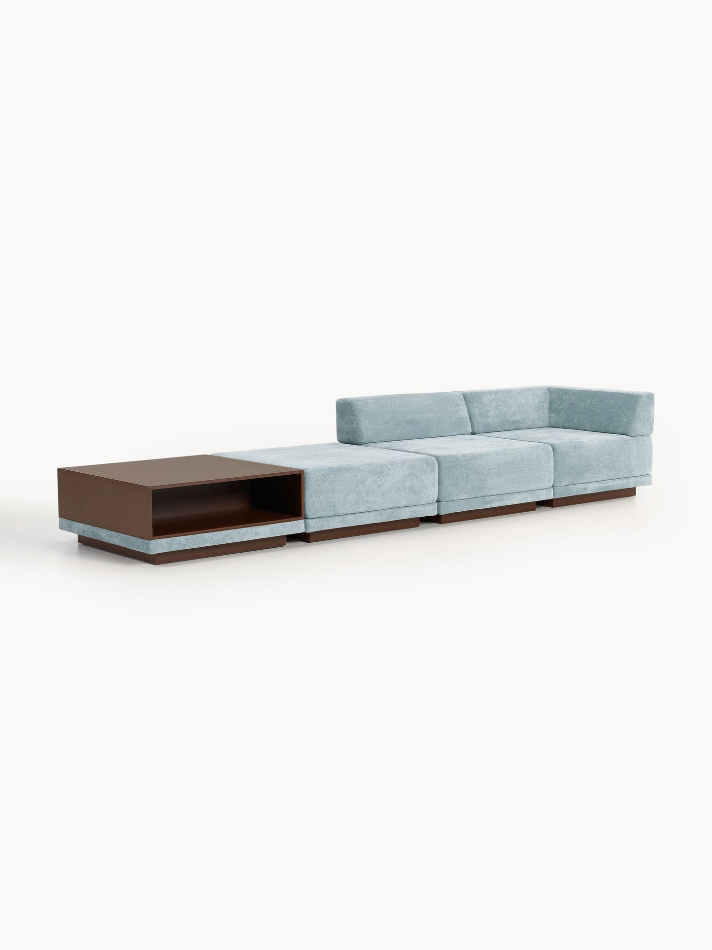 Colisto Modular Sofa (4-Seater) with Coffee Table & Ottoman