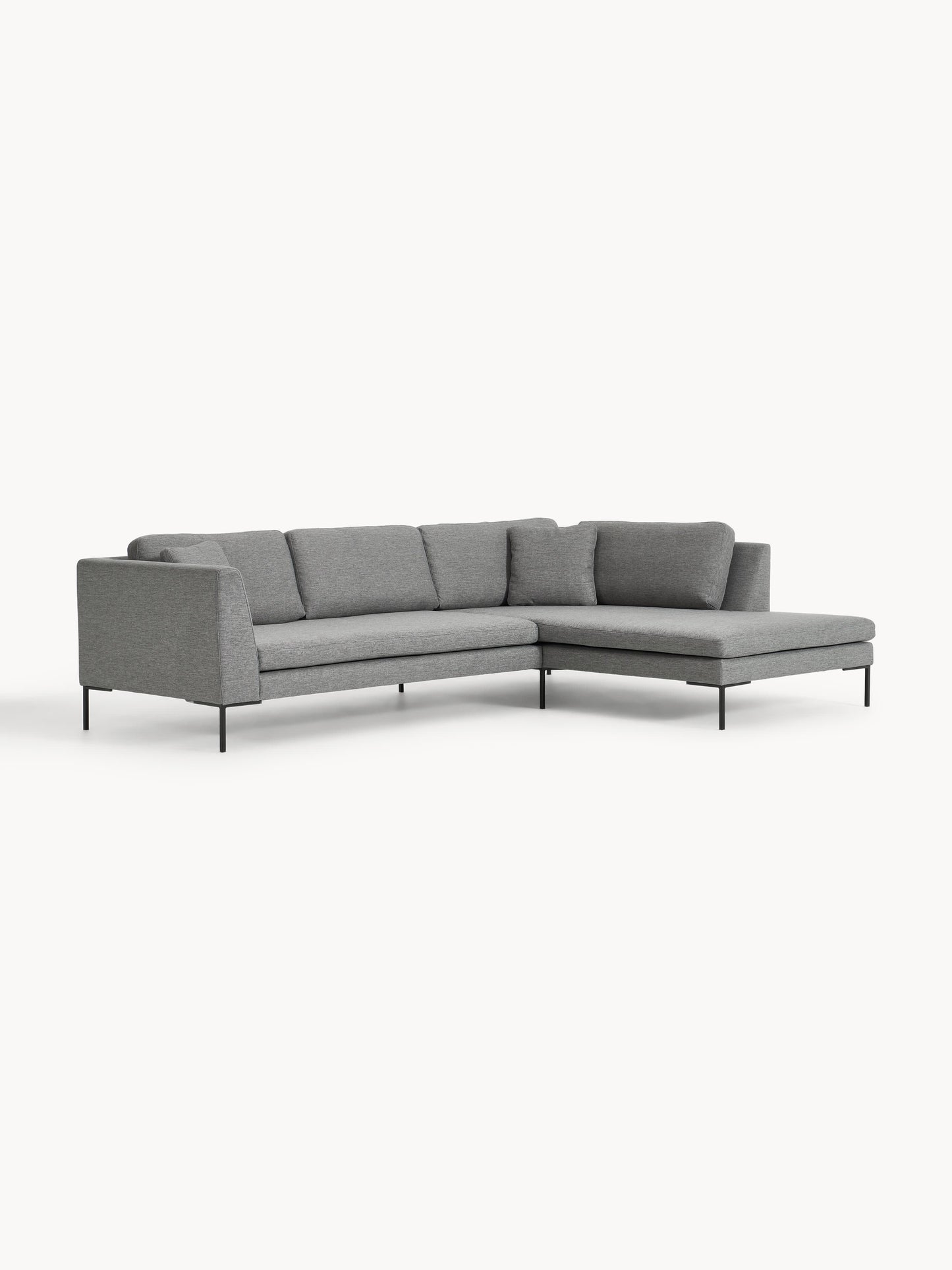 Emmatta Corner Sofa with Metal Legs