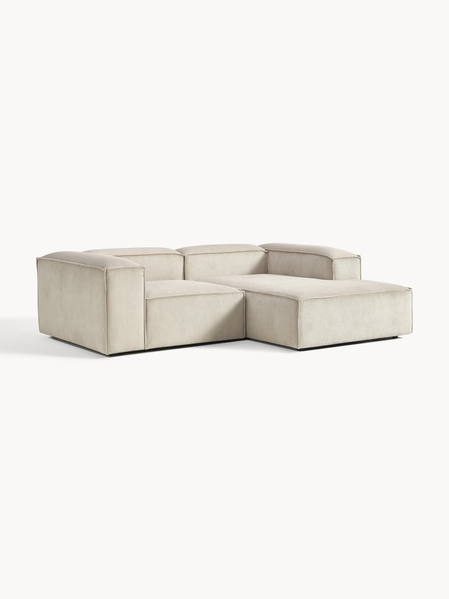 Lenoble Modular Corduroy Corner Sofa (2-Seater)