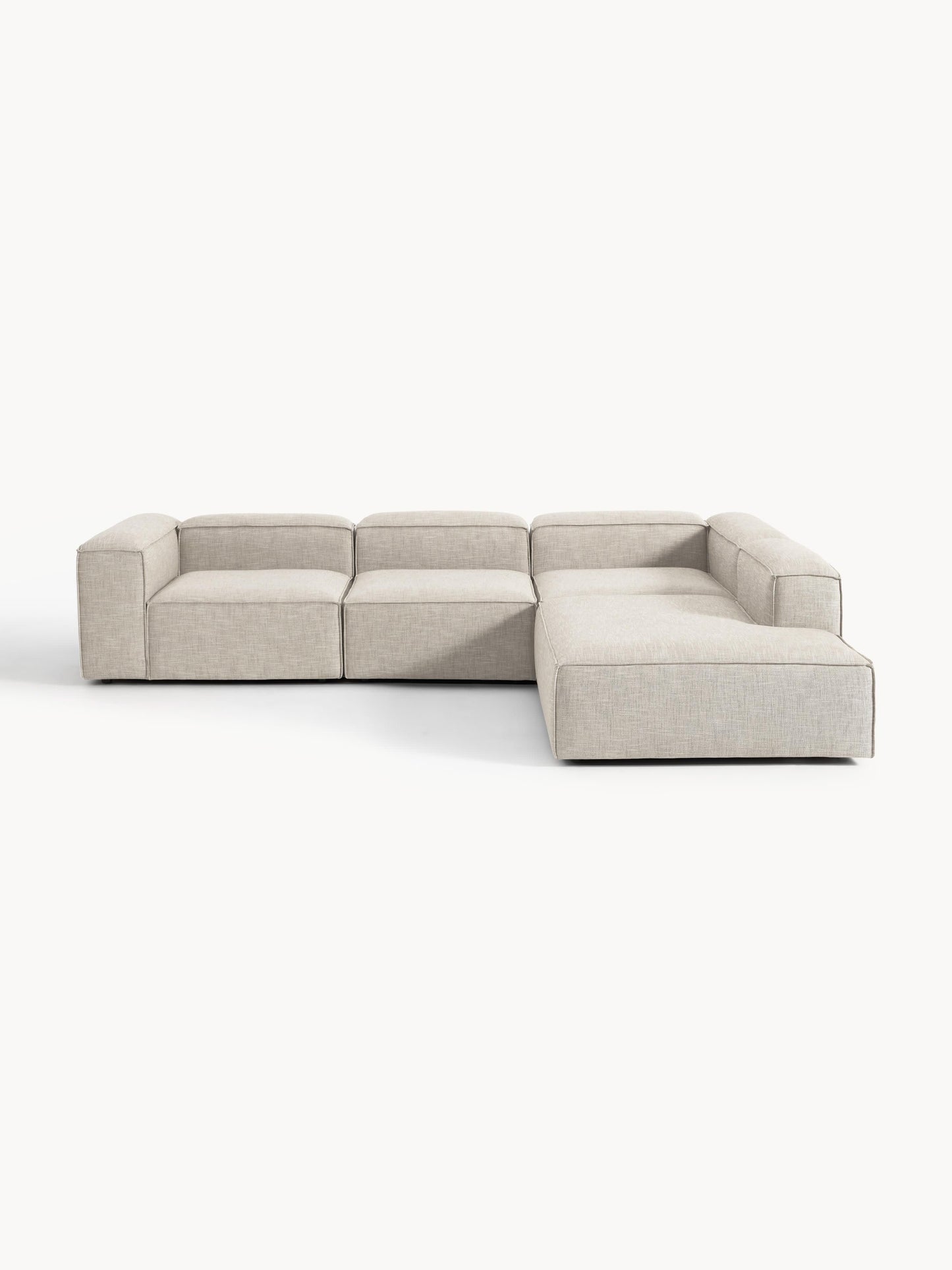Lenoble Modular Corner Sofa (4-Seater) in Linen Blend, XL