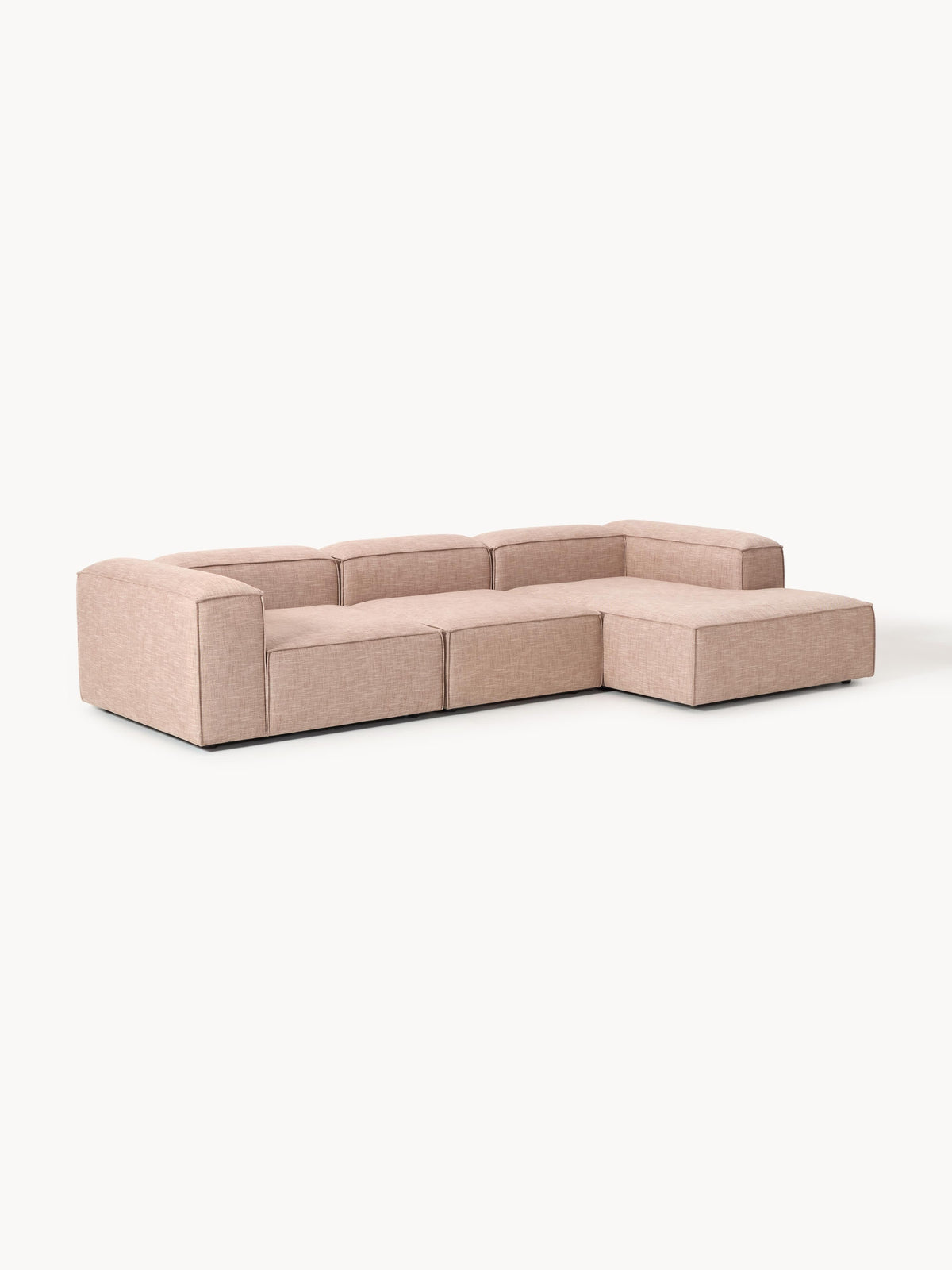 Lenoble Modular Linen Blend Corner Sofa (4-Seater)