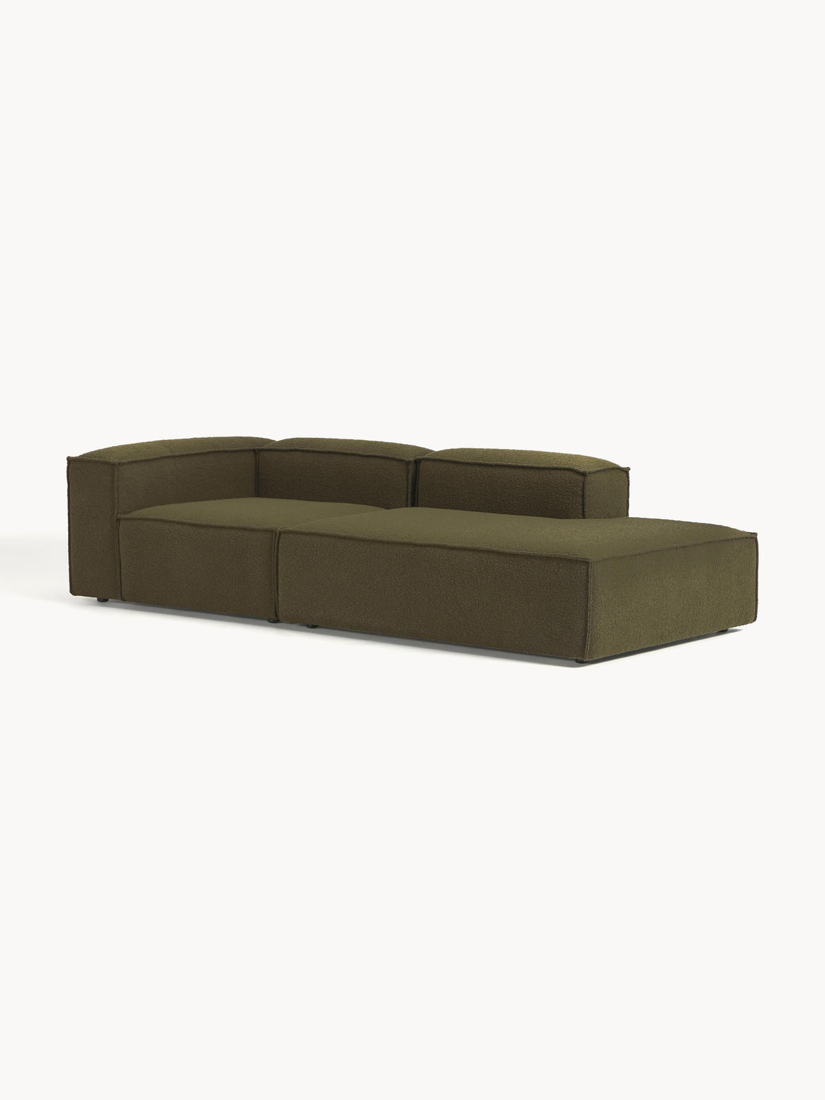 Lenoble Modular Ottoman in Bouclé