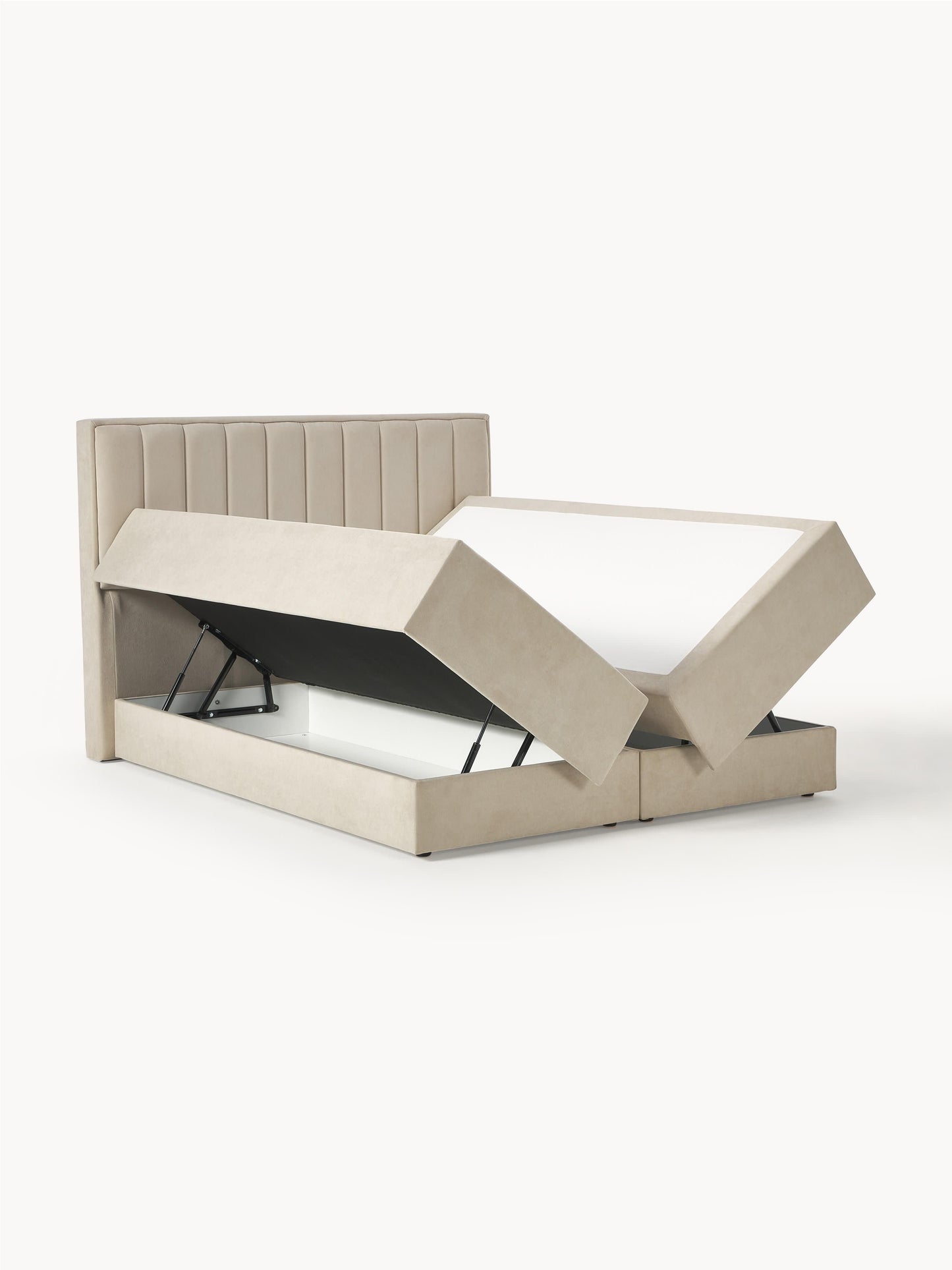 Livmeno Box Spring Bed with Storage