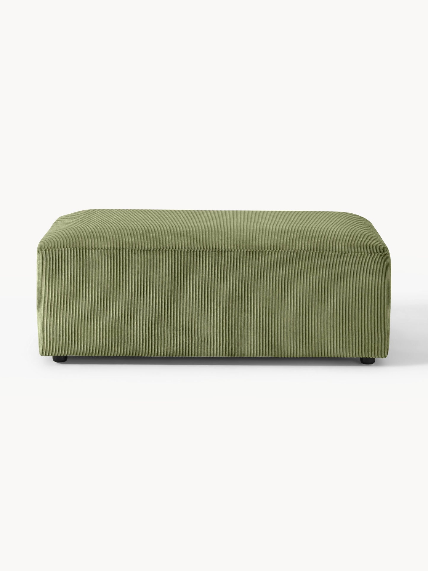 Melvinta XL Corduroy Ottoman, W 116 x D 72 cm