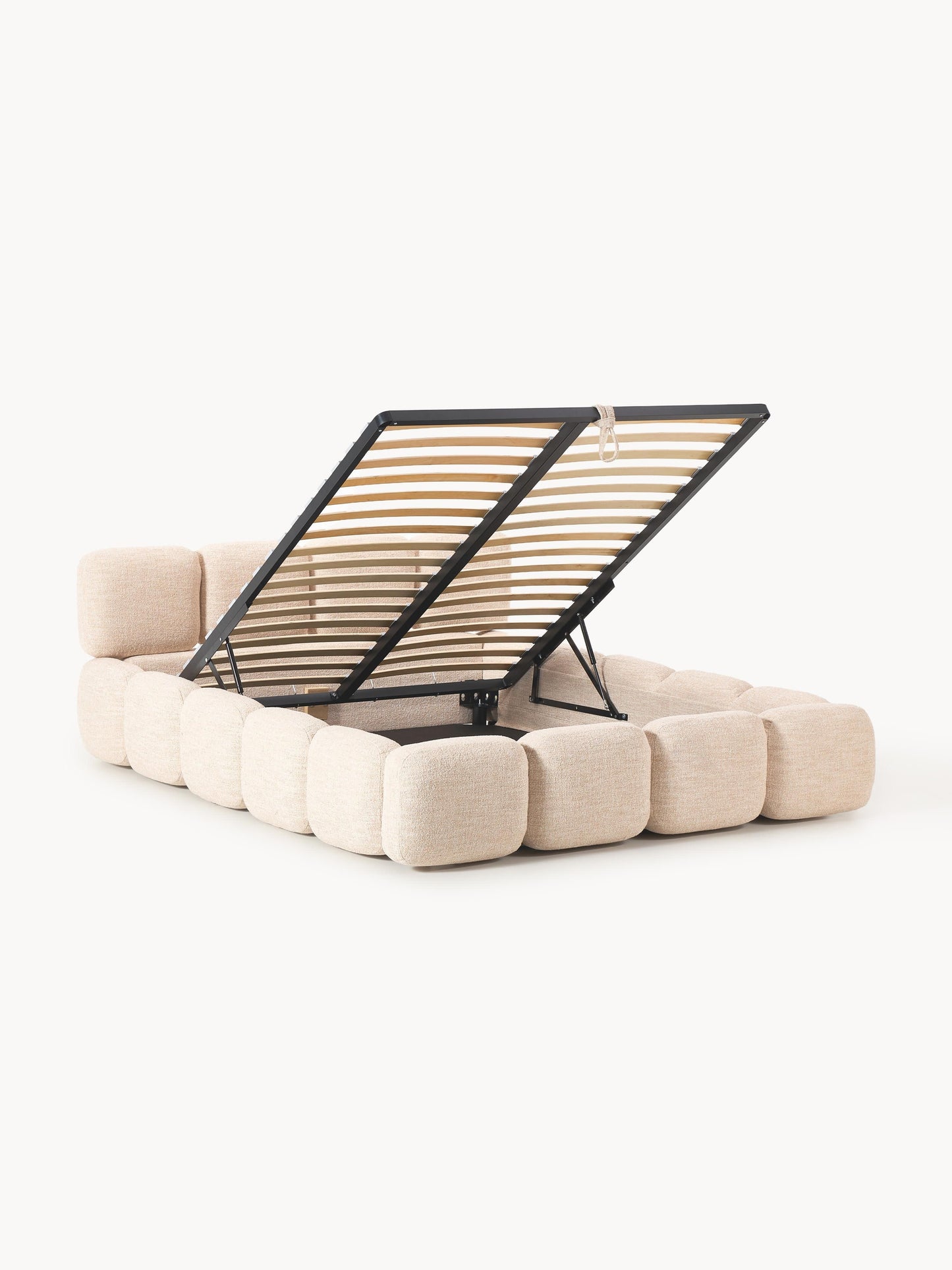 Taylisa Bouclé Upholstered Bed with Storage