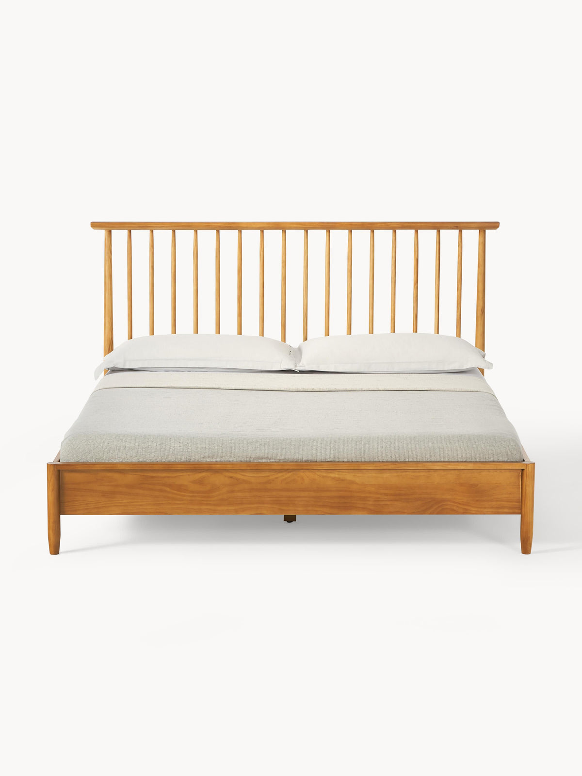 Winvern Wooden Bed with Pine Headboard