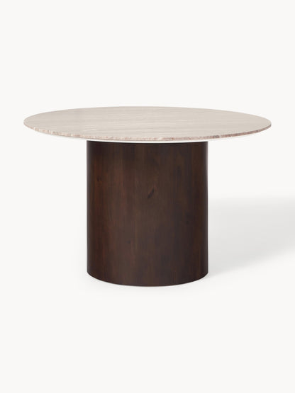 Abbral Round Dining Table in Marble, Ø 120 cm