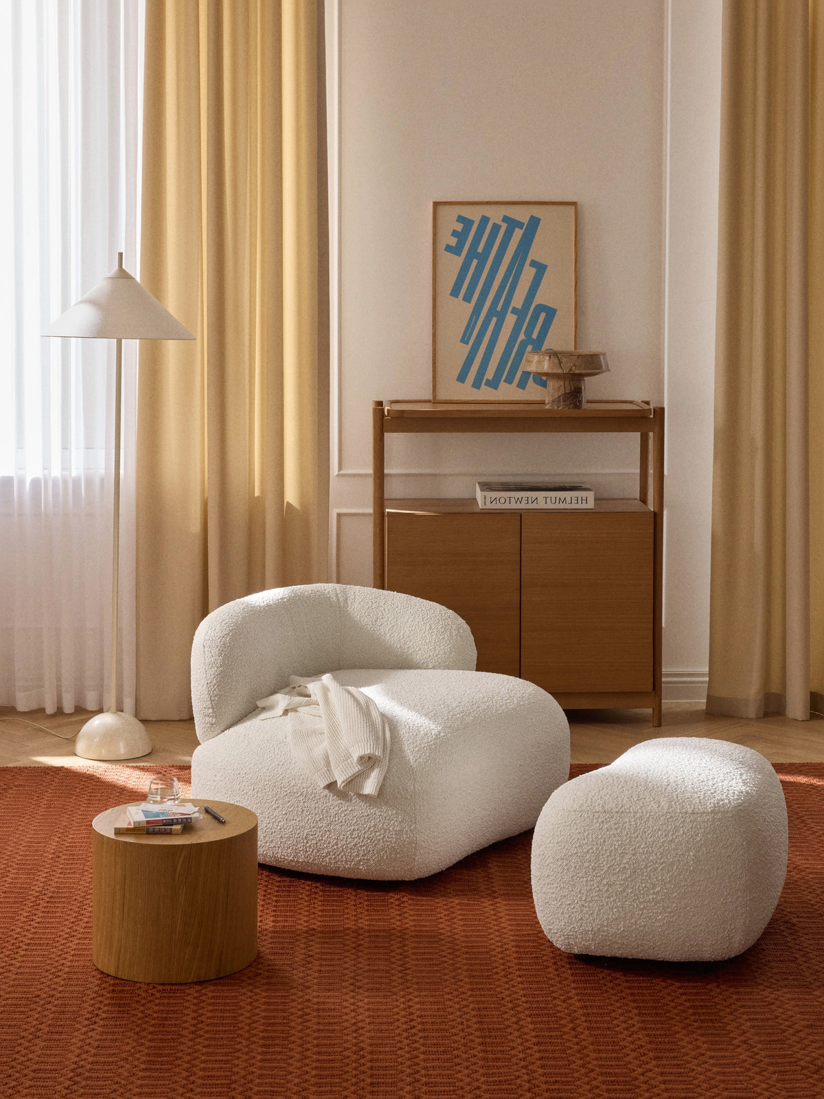 Albrisa Bouclé Lounge Chair