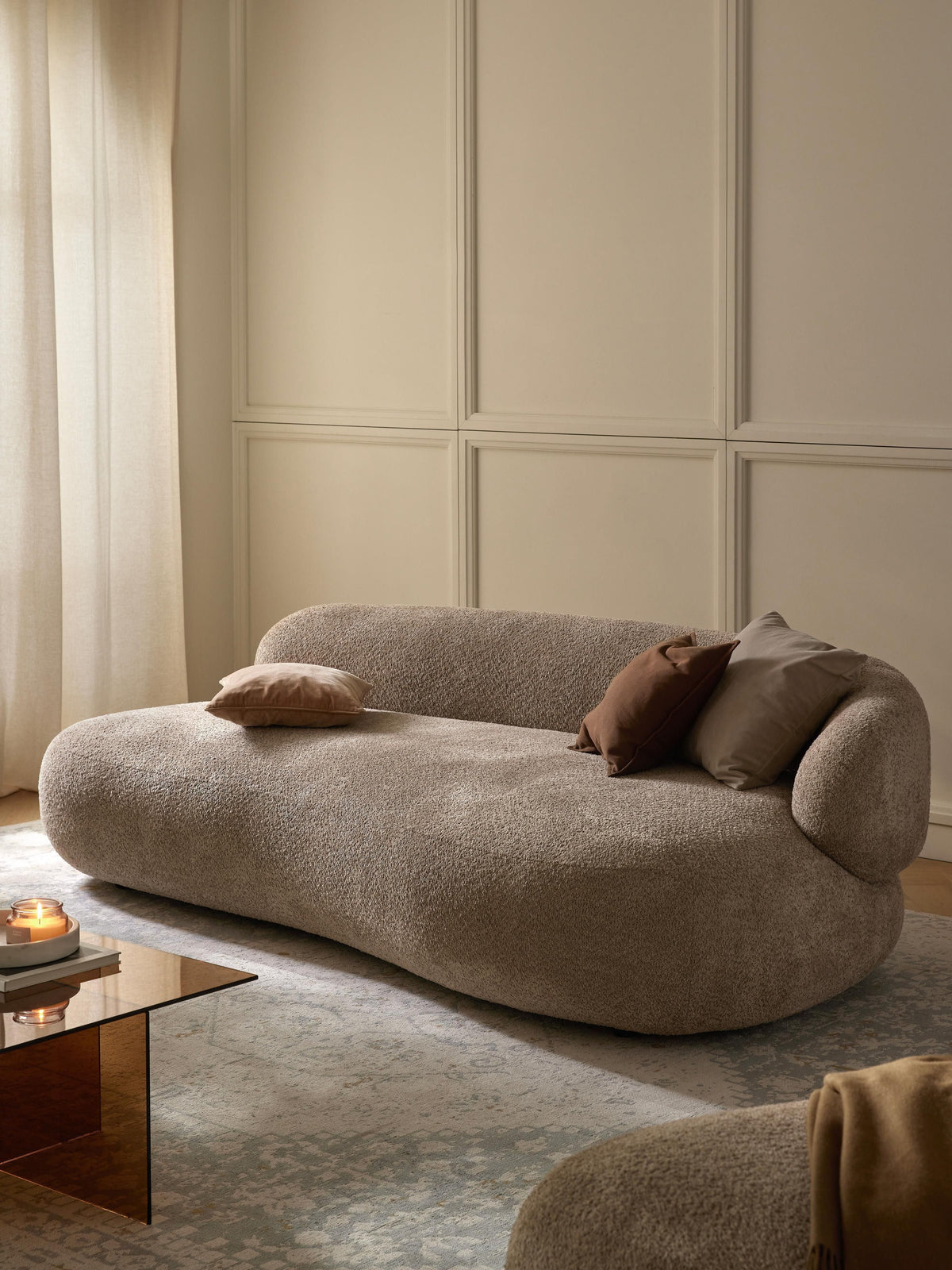 Albrisa Teddy Bouclé Sofa (3-Seater)