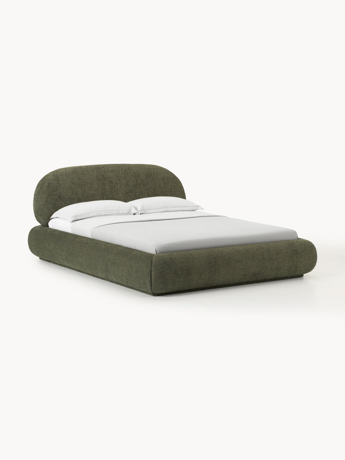 Albrisa Teddy Bouclé Upholstered Bed