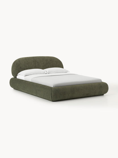 Albrisa Teddy Bouclé Upholstered Bed