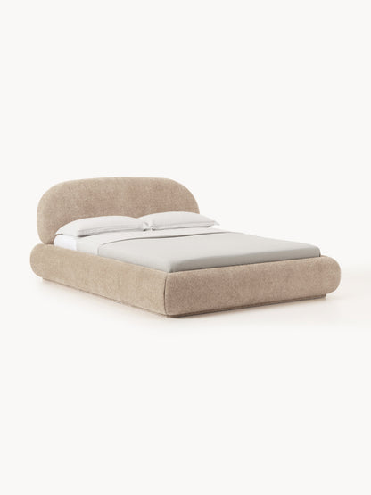 Albrisa Teddy Bouclé Upholstered Bed
