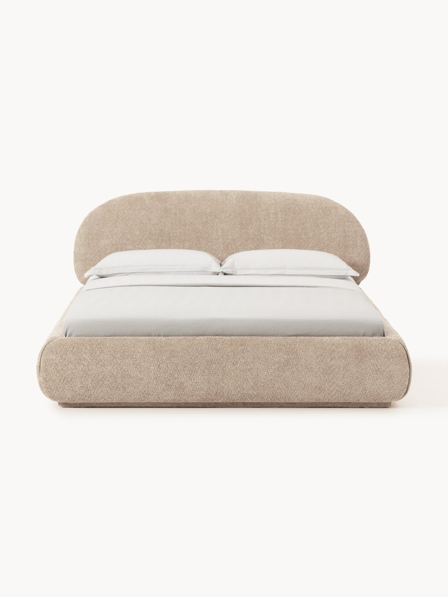 Albrisa Teddy Bouclé Upholstered Bed