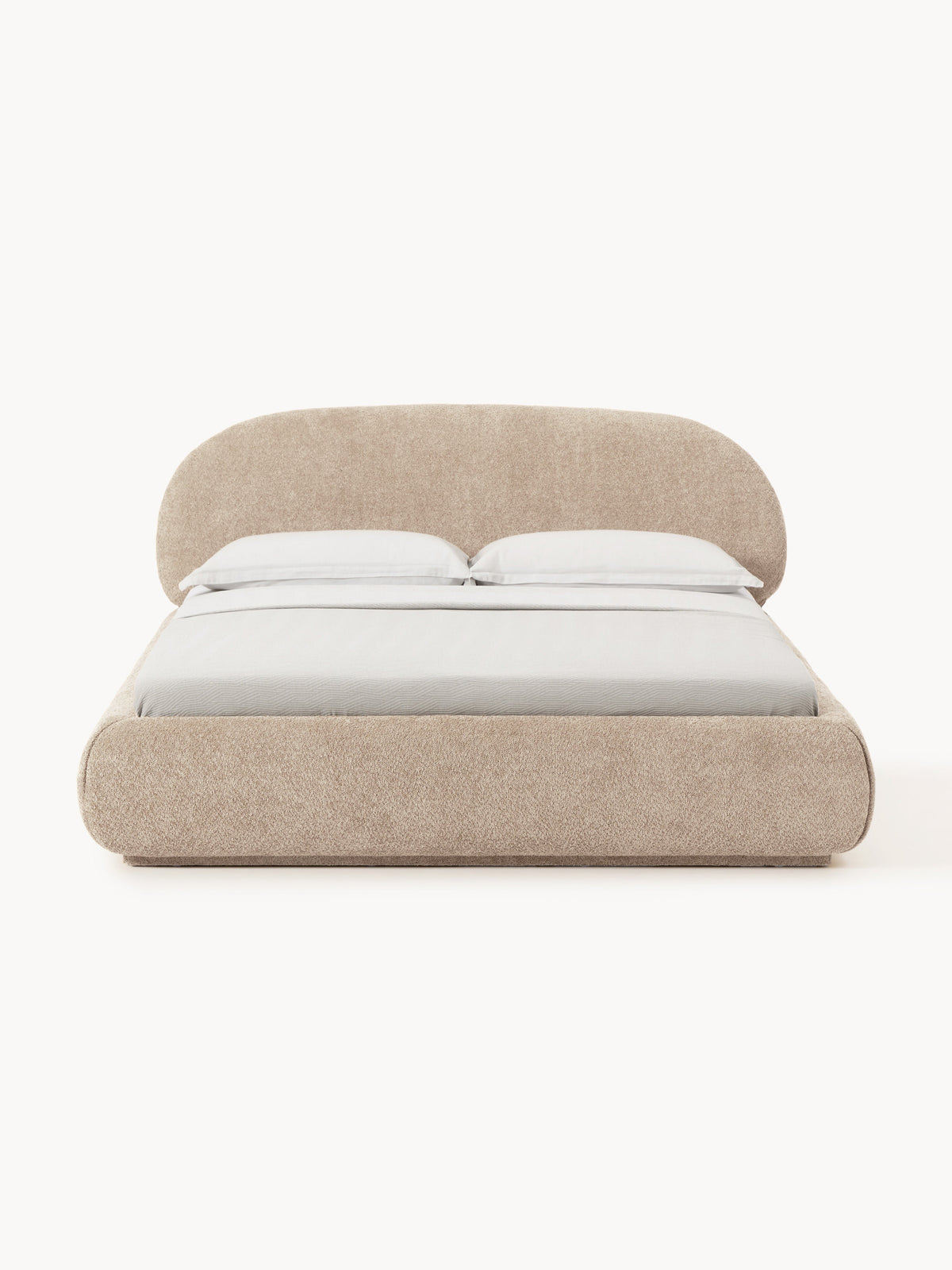 Albrisa Teddy Bouclé Upholstered Bed