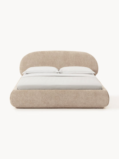 Albrisa Teddy Bouclé Upholstered Bed
