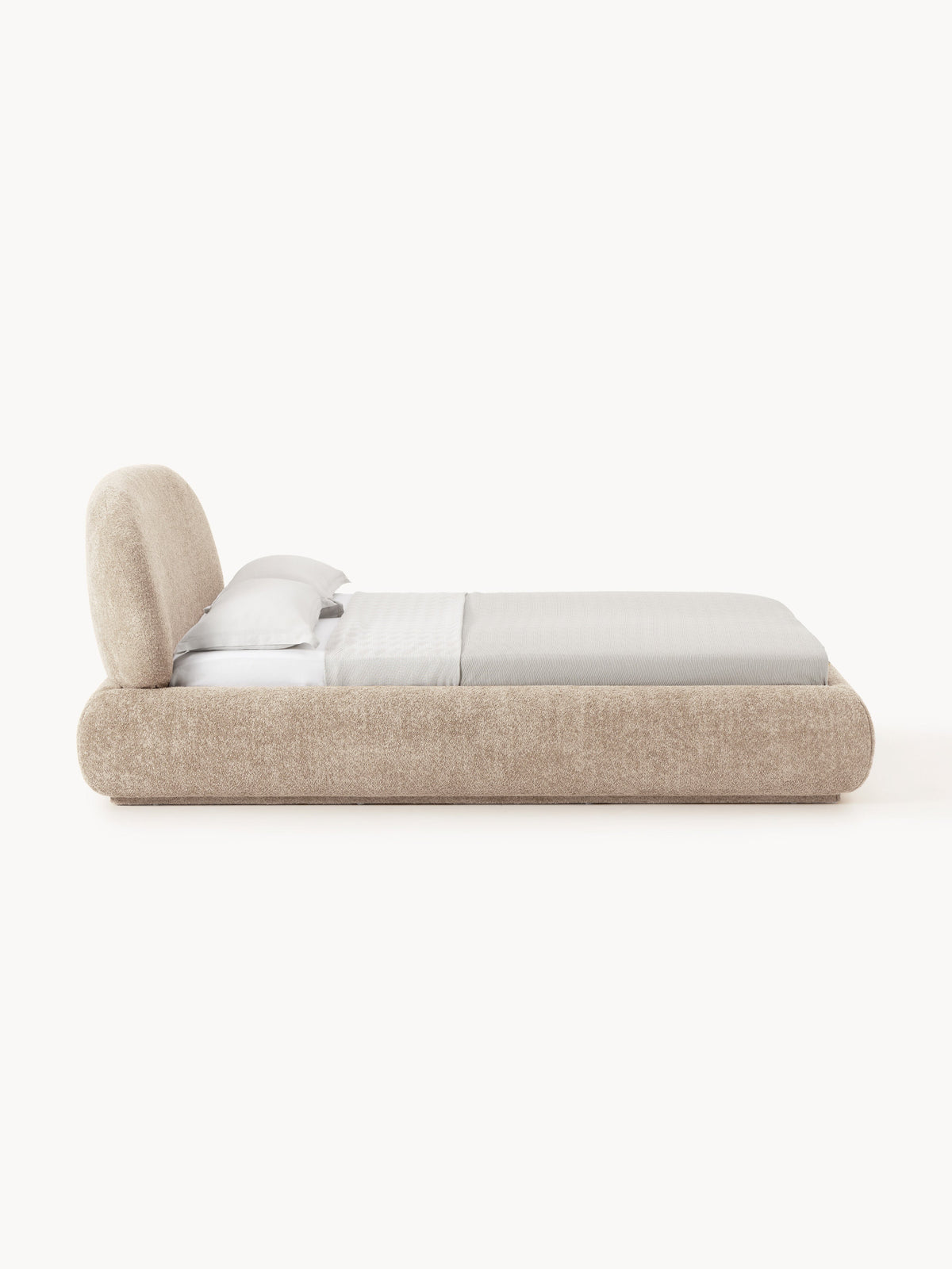 Albrisa Teddy Bouclé Upholstered Bed