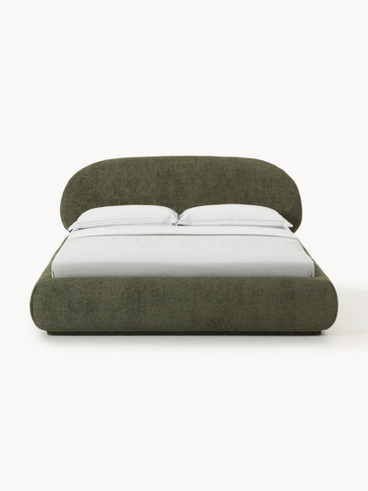 Albrisa Teddy Bouclé Upholstered Bed