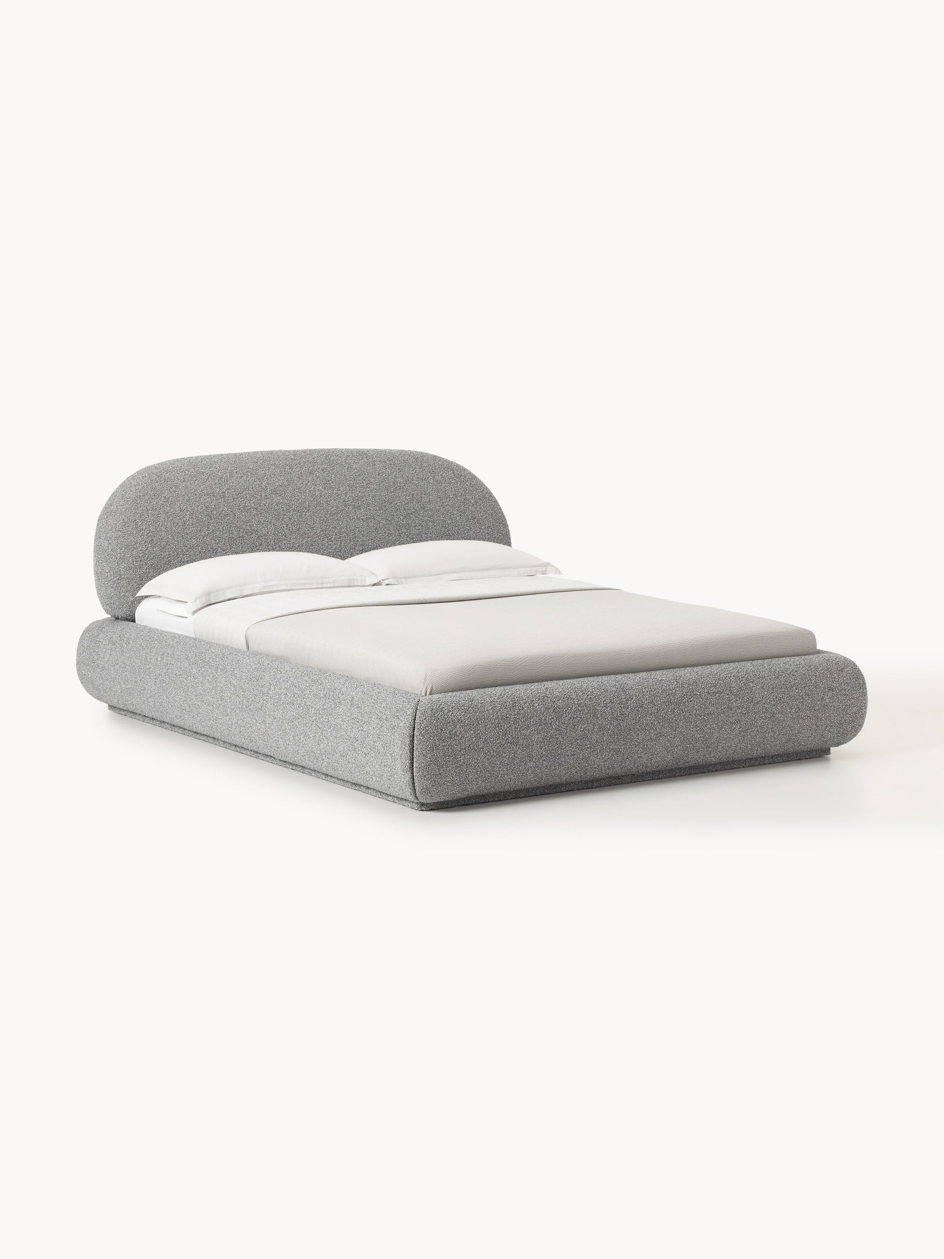 Albrisa Upholstered Bed with Storage, Bouclé
