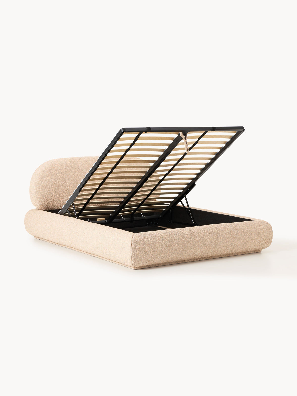Albrisa Upholstered Bed with Storage, Bouclé