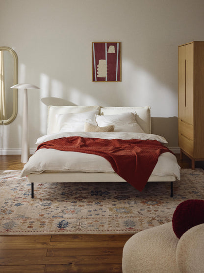 Amelisto Teddy Bouclé Upholstered Bed