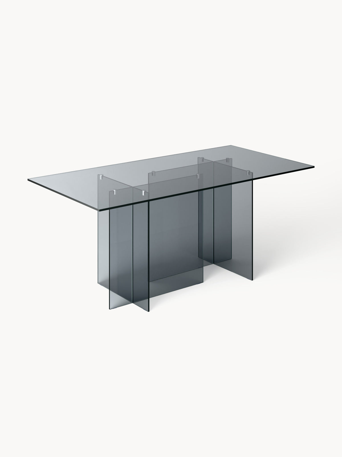 Anousta Dining Table in Glass, 180 x 90 cm