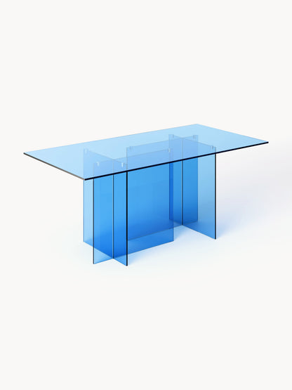 Anousta Dining Table in Glass, 180 x 90 cm