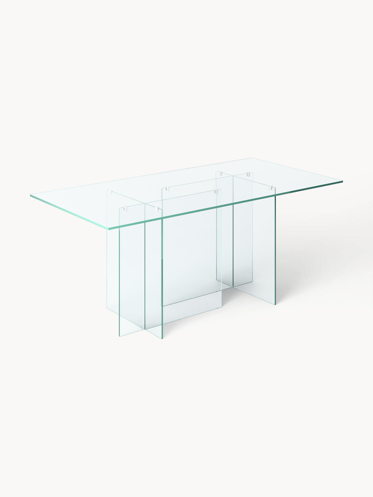 Anousta Dining Table in Glass, 180 x 90 cm