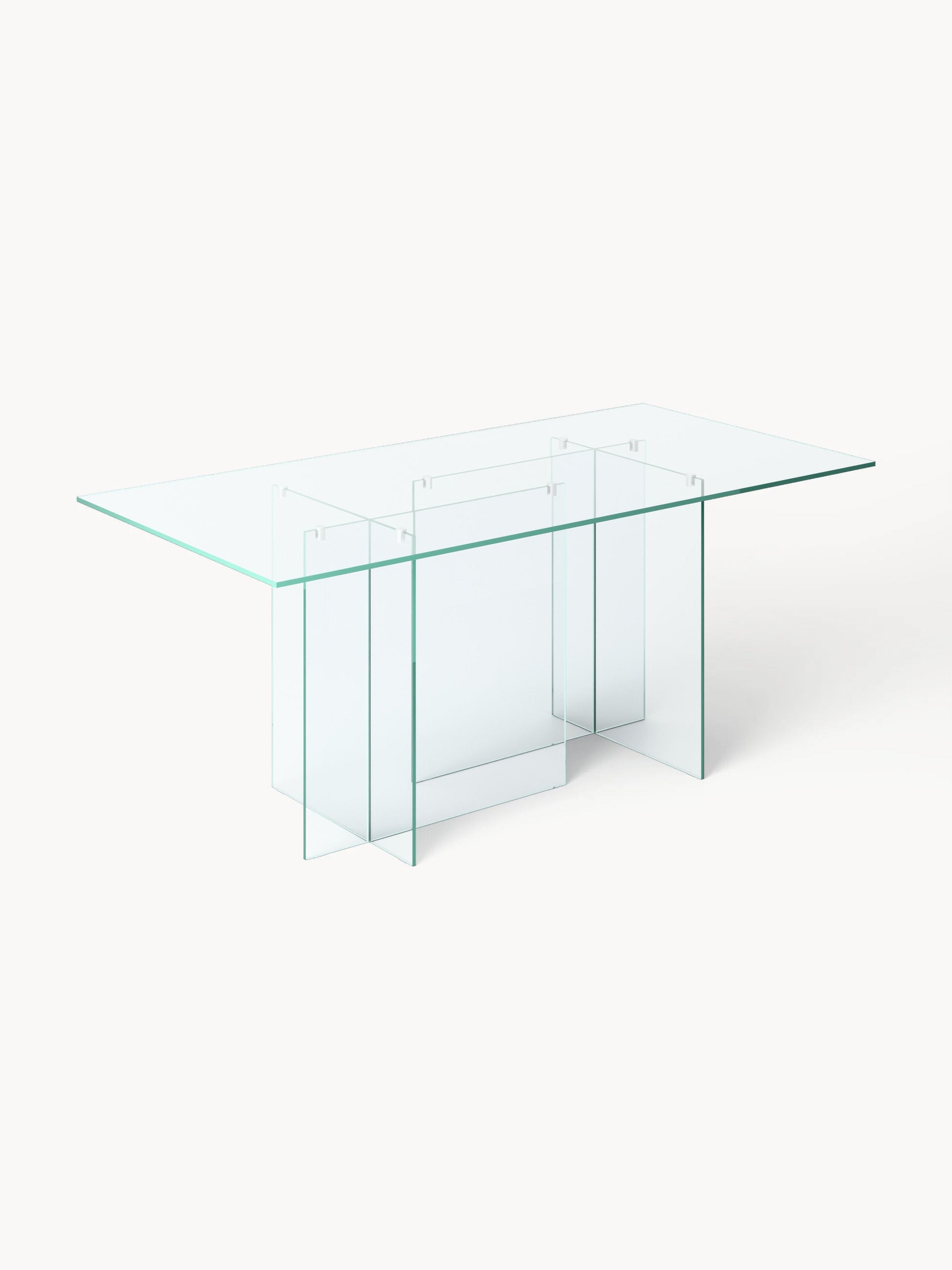 Anousta Dining Table in Glass, 180 x 90 cm