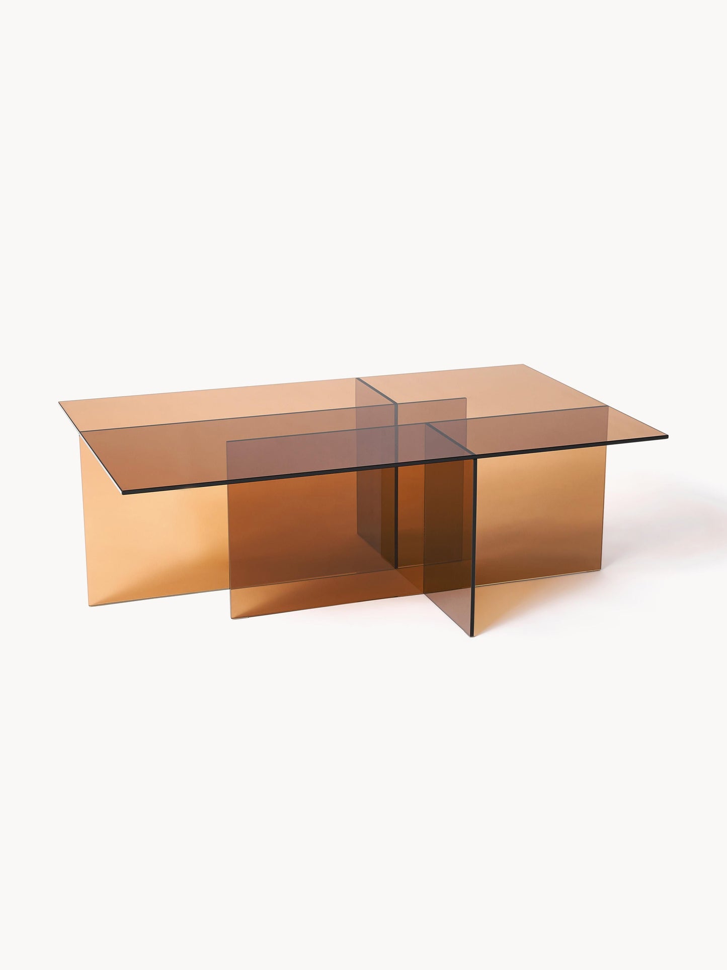 Anousta Glass Coffee Table, W 102 cm