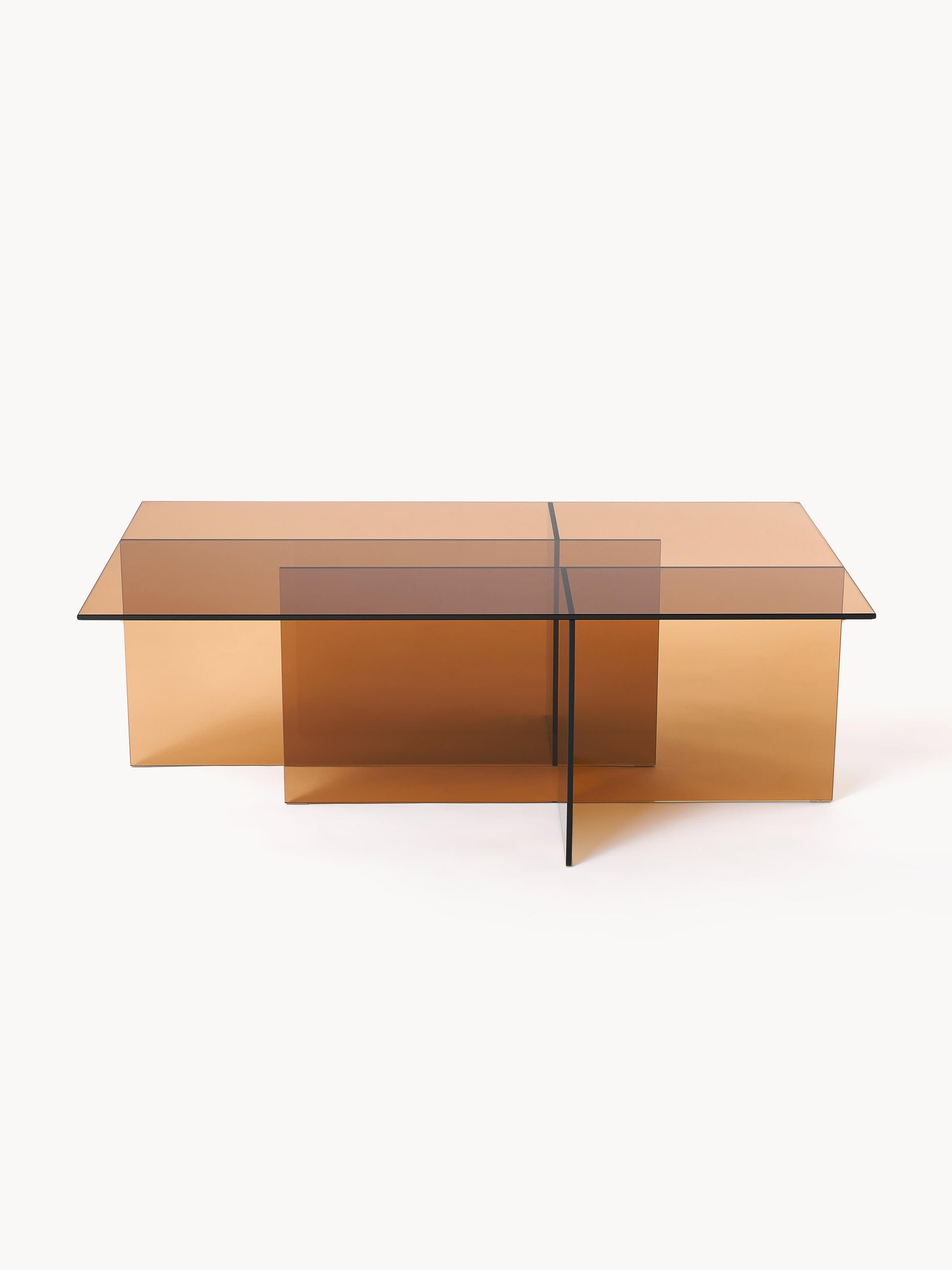 Anousta Glass Coffee Table, W 102 cm