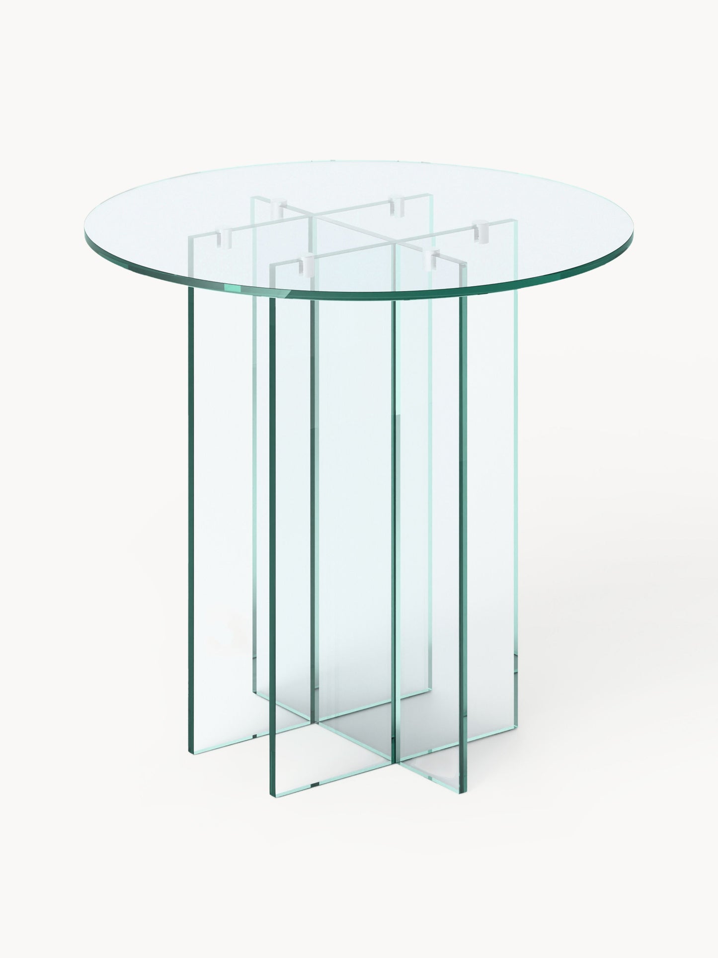 Anousta Round Glass Dining Table, in Various Sizes
