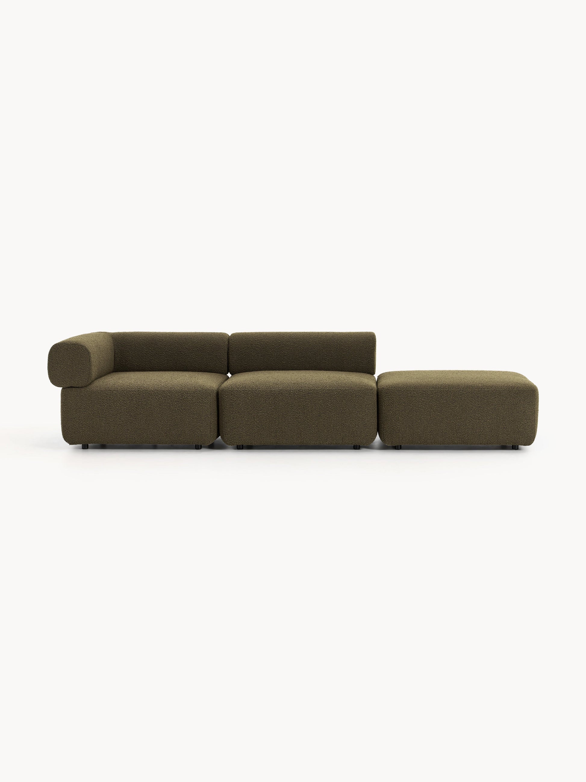 Antveno Modular Ottoman in Bouclé