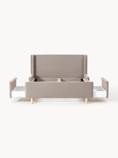 Archbral Upholstered Bed with Drawers