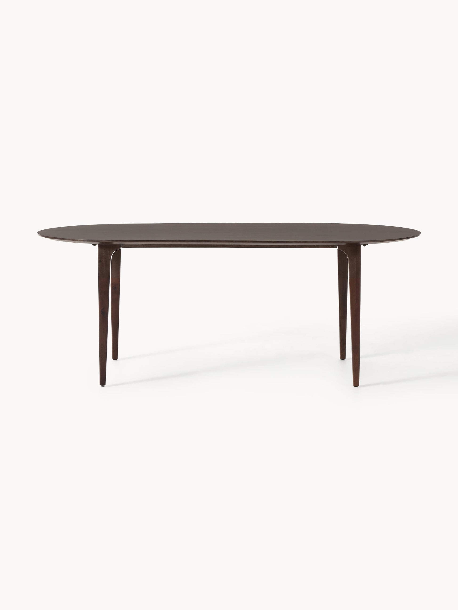 Archinta Oval Dining Table in Mango Wood, 200 x 100 cm