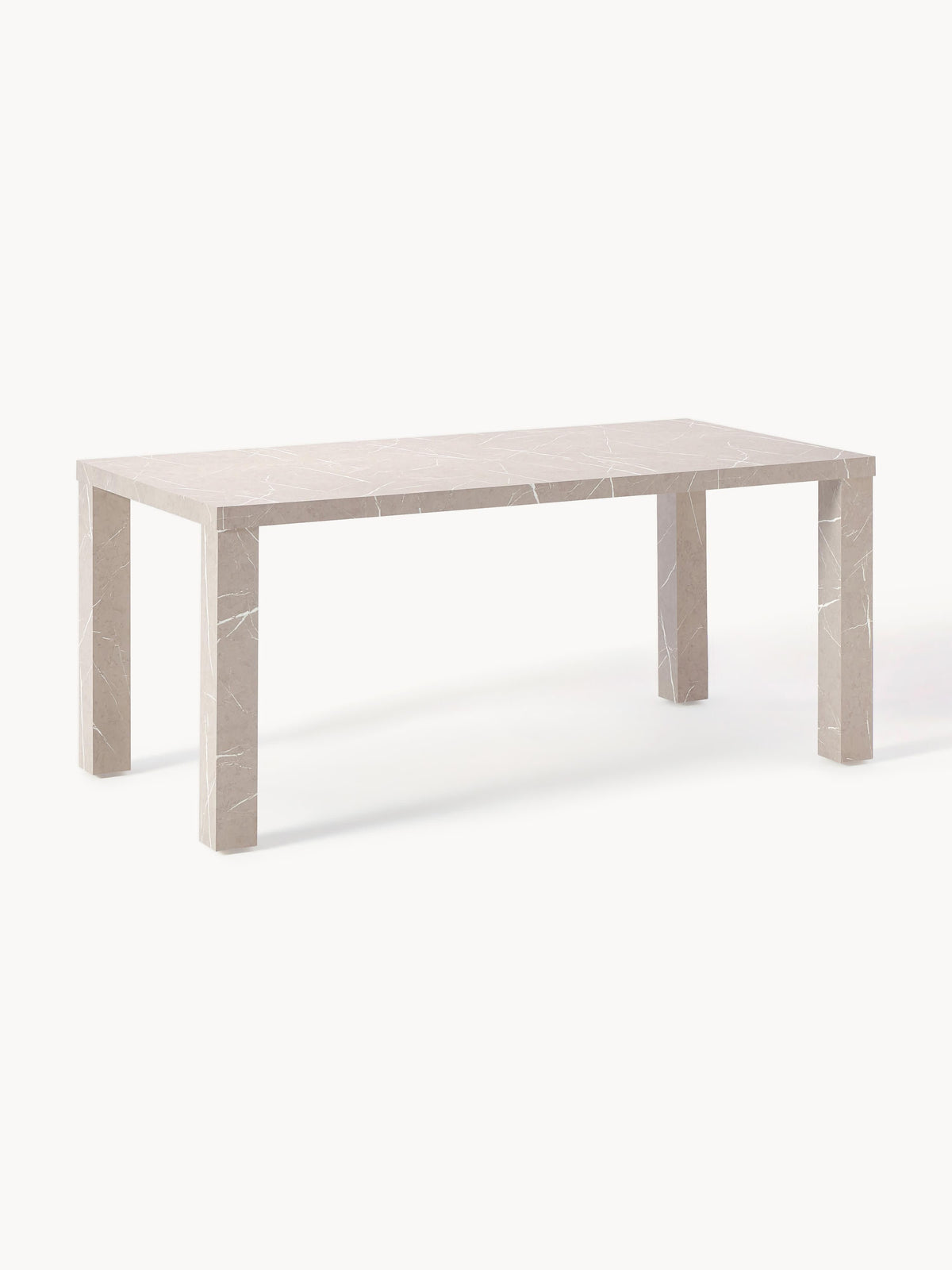 Carseld Marble-Look Dining Table, 180 x 90 cm