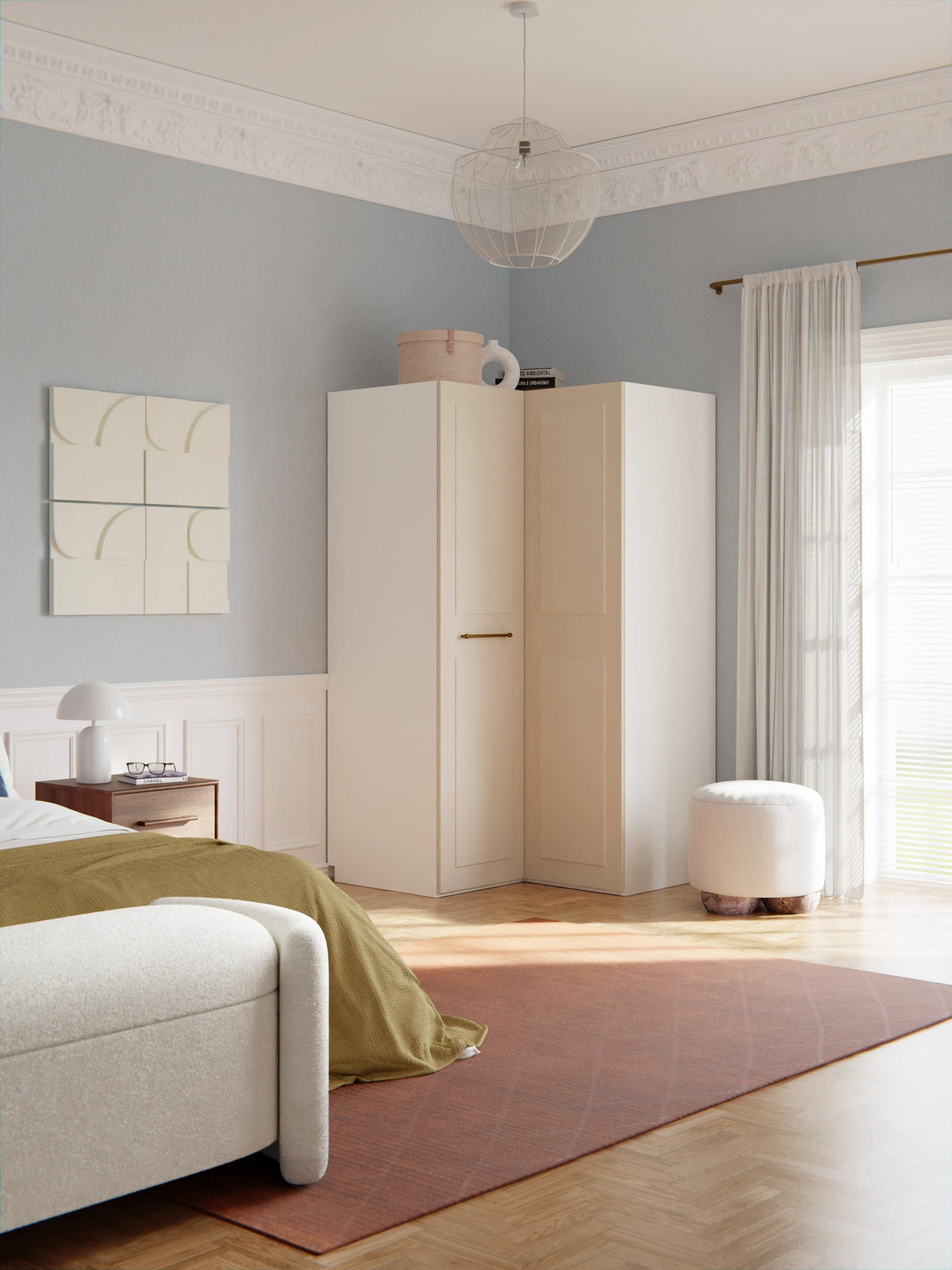 Charquil Modular Corner Wardrobe, 115 cm Wide