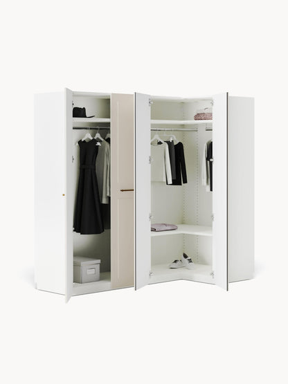Charquil Modular Corner Wardrobe, 215 cm Wide, in Various Sizes