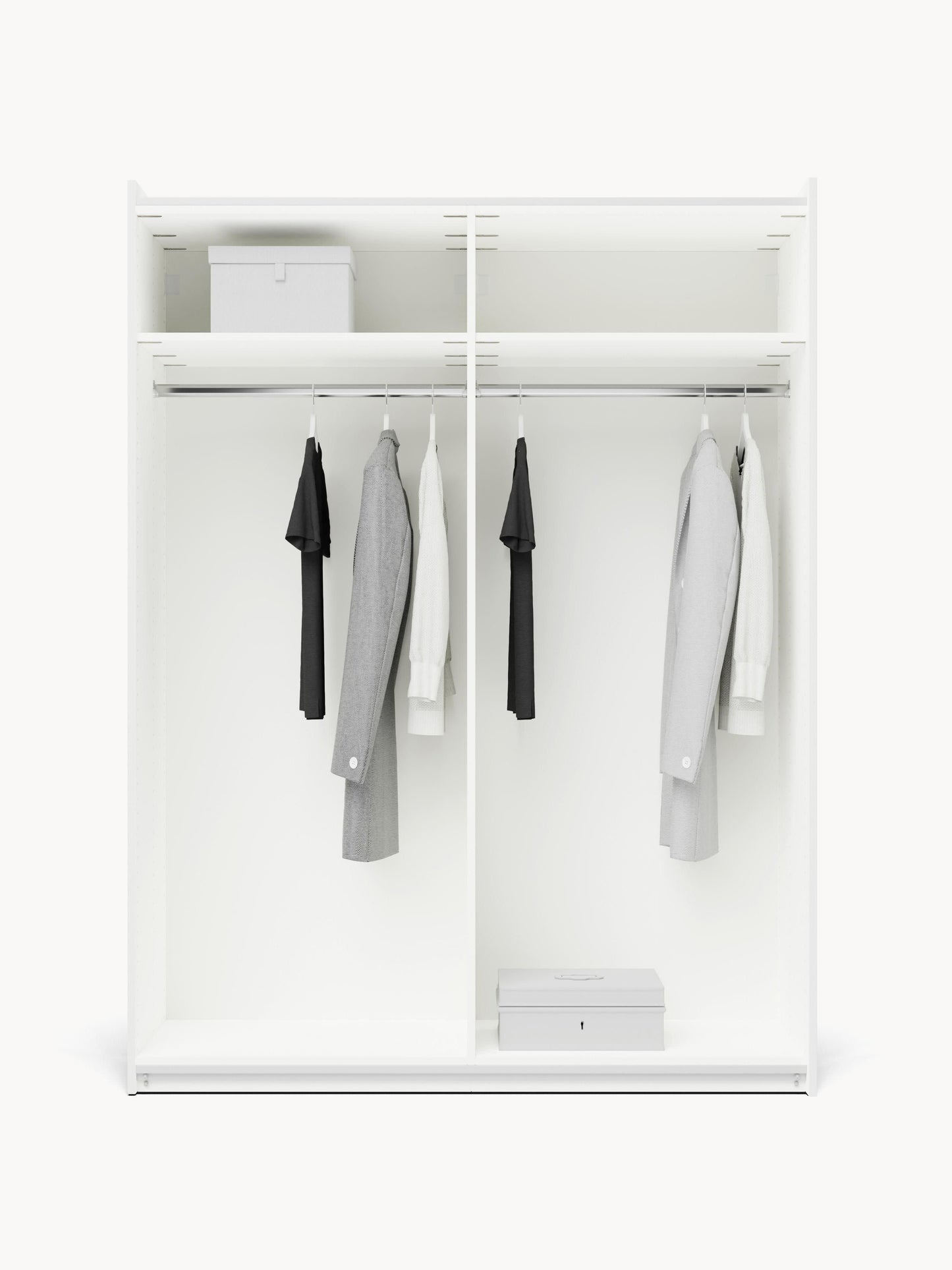 Charquil Modular Sliding-Door Wardrobe, 150 cm Wide, in Various Sizes