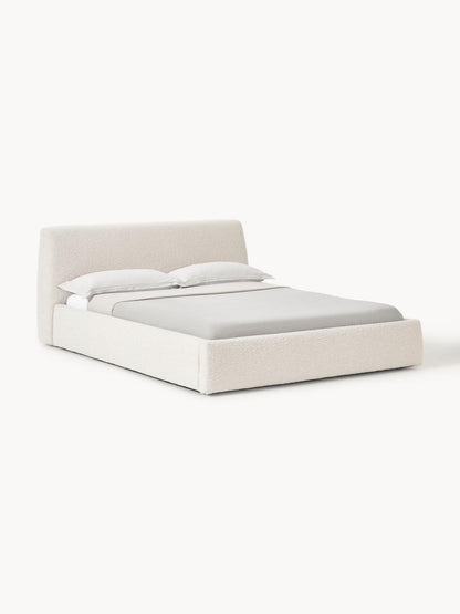Clonoble Upholstered Bed in Bouclé