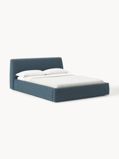 Clonoble Upholstered Bed in Bouclé