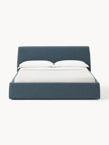 Clonoble Upholstered Bed in Bouclé