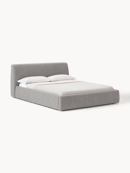Clonoble Upholstered Bed in Bouclé