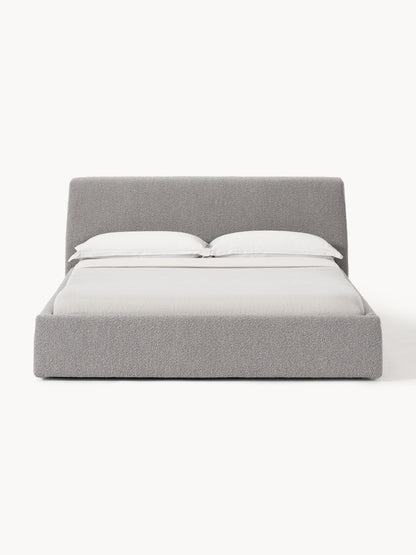 Clonoble Upholstered Bed in Bouclé