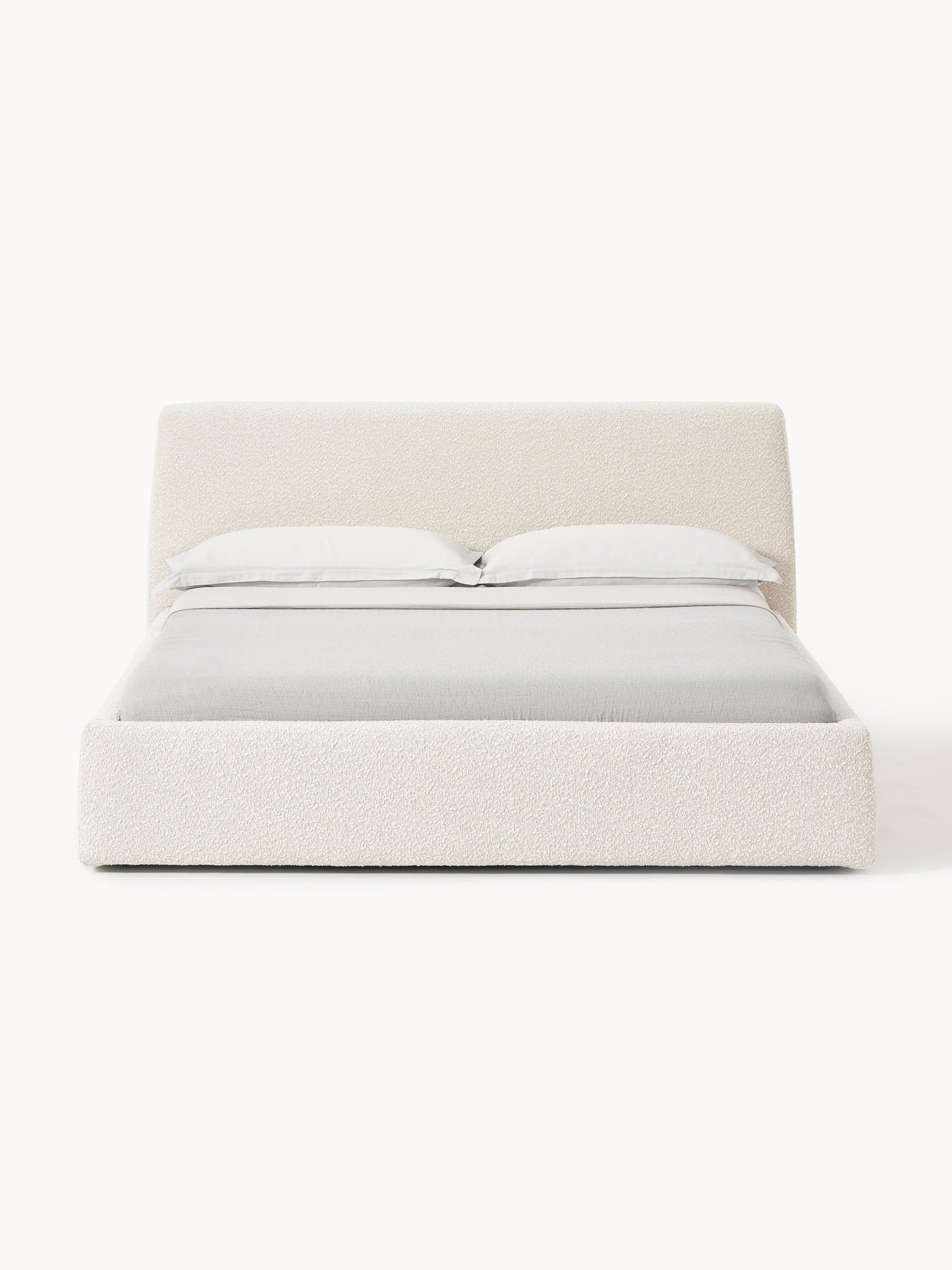 Clonoble Upholstered Bed in Bouclé