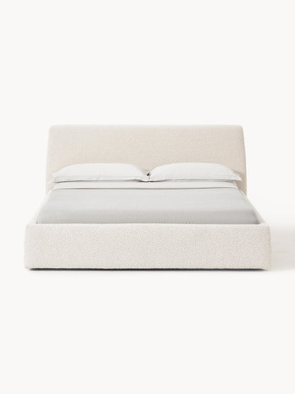 Clonoble Upholstered Bed in Bouclé