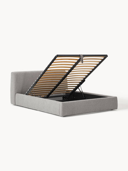 Clonoble Upholstered Storage Bed in Bouclé