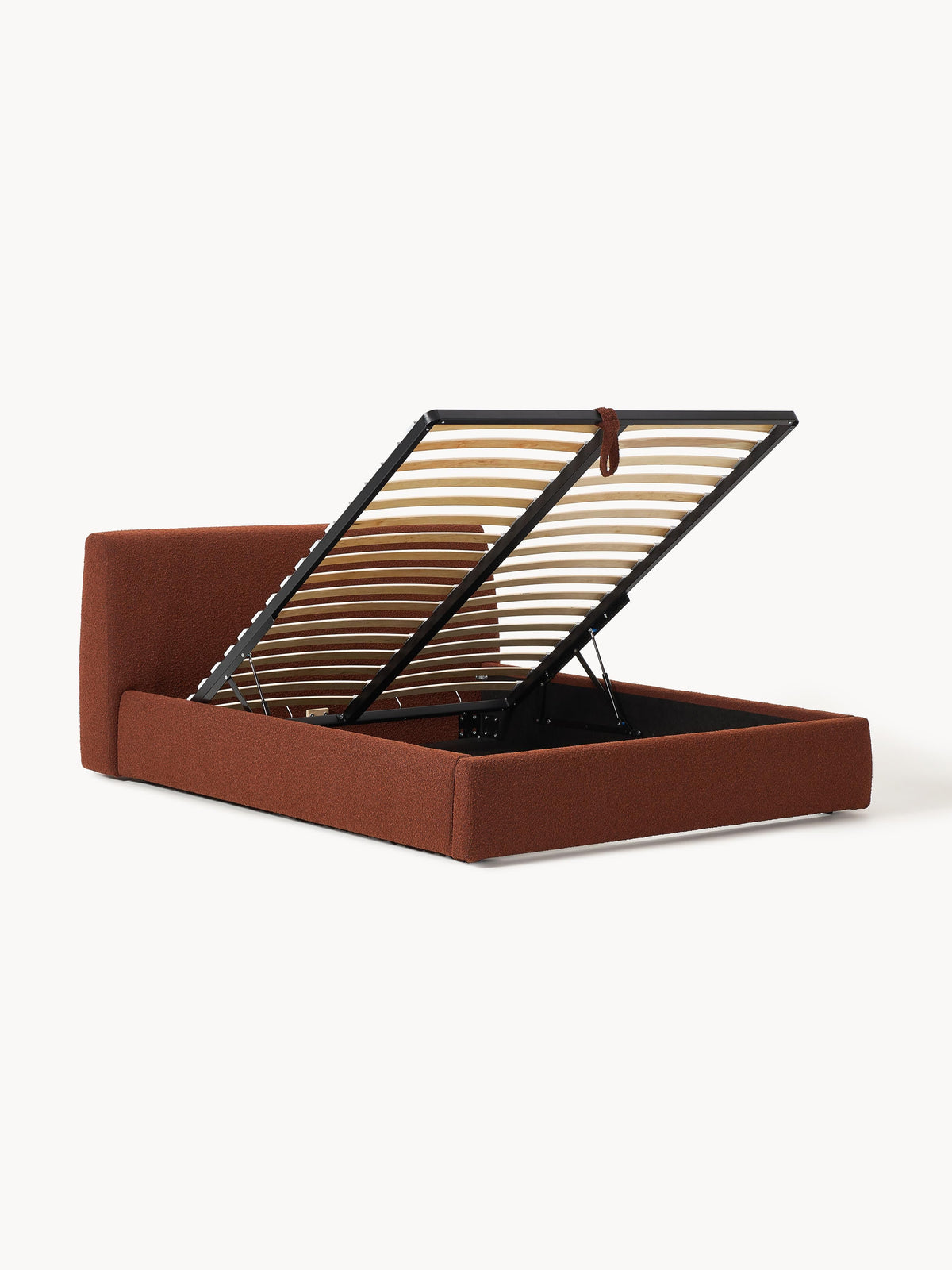 Clonoble Upholstered Storage Bed in Bouclé