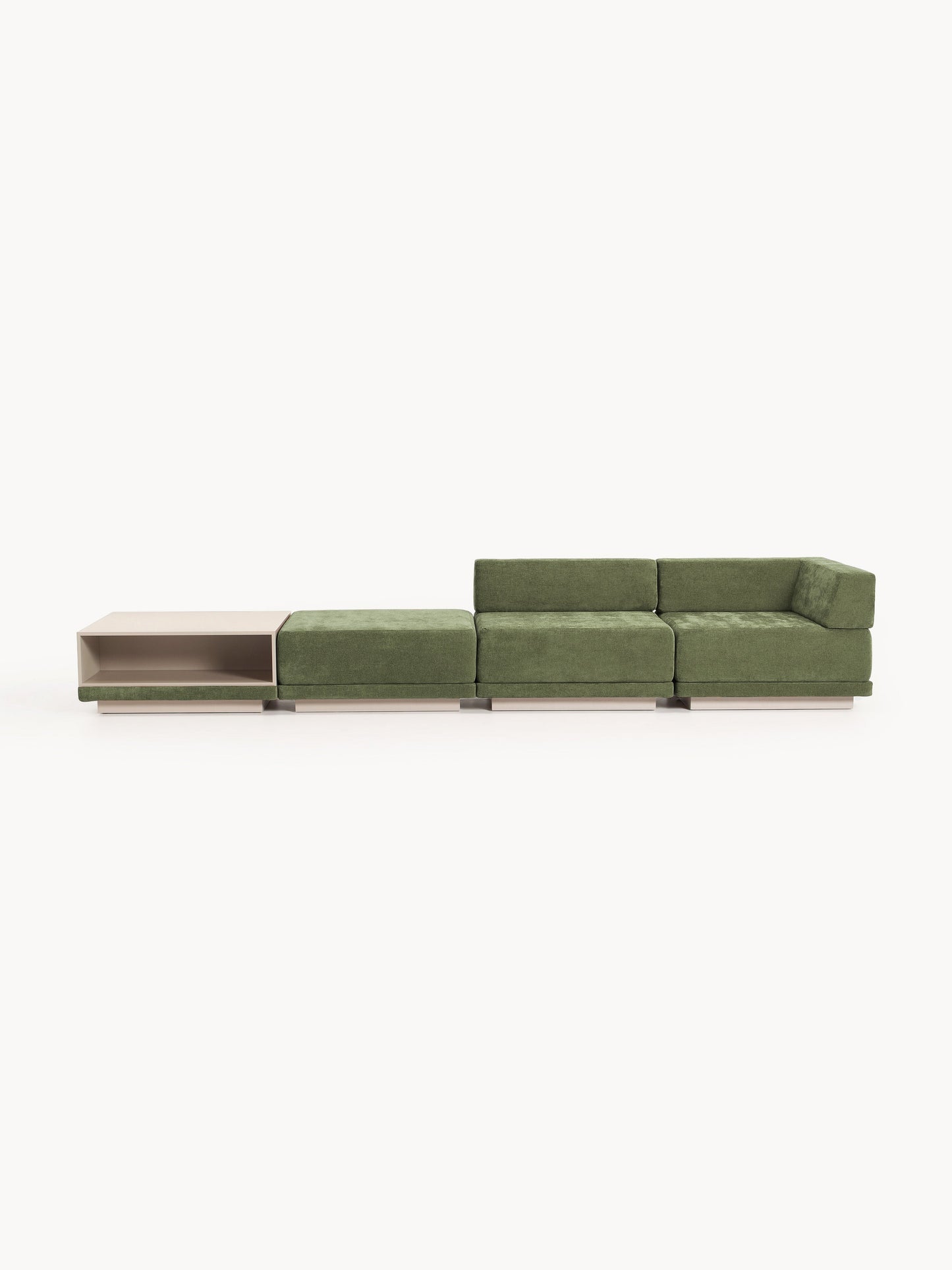 Colisto Modular Sofa (4-Seater) with Coffee Table & Ottoman