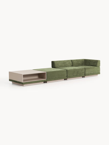 Colisto Modular Sofa (4-Seater) with Coffee Table & Ottoman